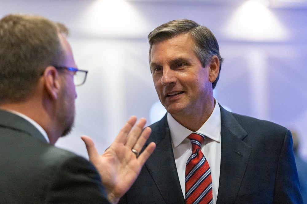 Republican U.S. Senate candidate Derek Dooley (right) is a guest today on the "Politically Georgia" podcast.
