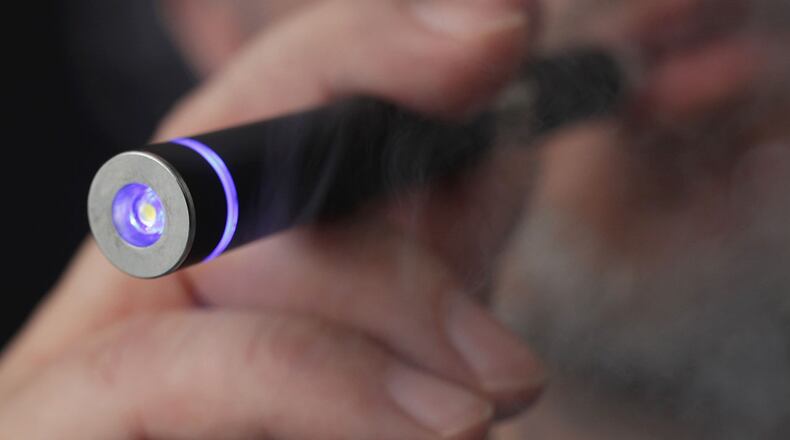 A 17-year-old shattered his jaw and lost some teeth after an e-cigarette exploded in his face in 2018. (Photo Illustration by Sean Gallup/Getty Images)