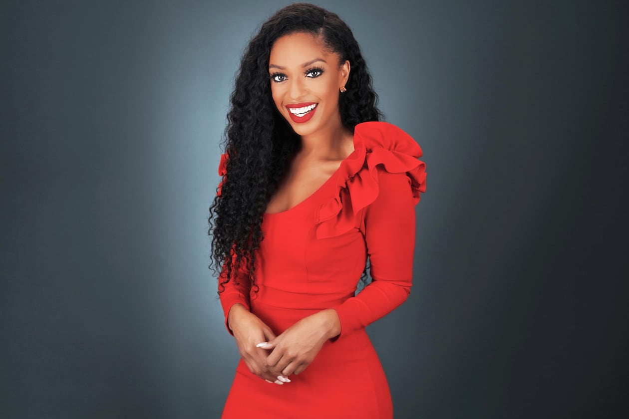 Francesca Amiker — after four years with 11Alive and several more as an E! News correspondent, joined V-103 in May. (Courtesy of E! Network)