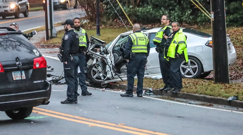 Both drivers were seriously injured in the crash on Whitlock Avenue, which also involved two "unrestrained juveniles" riding in the minivan, Marietta police said.