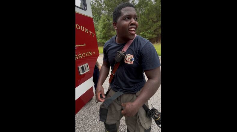Rockdale County firefighter Juan Antonia Smith, 26, died in an on-duty crash as crews headed to a structure fire. (Photo courtesy of Rockdale County)