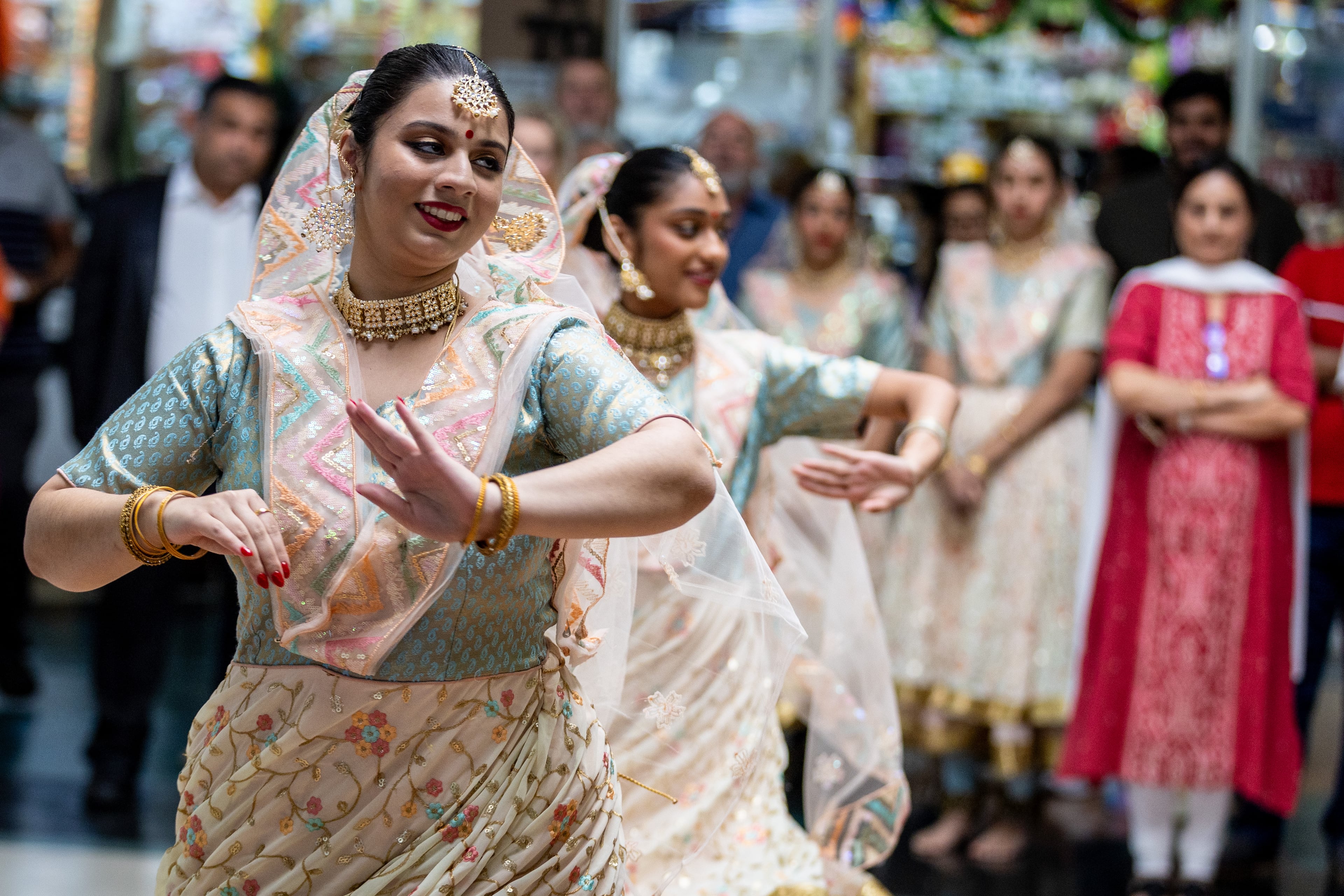 The Indian community in Georgia — such as this dance group performing in a Diwali celebration in Gwinnett County in 2023 — is the second-largest immigrant group in the state behind Mexicans. (Steve Schaefer/AJC 2023)