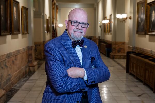 State Rep. Steve Tarvin, R-Chickamauga, poses for a portrait at the Capitol in Atlanta on Thursday, February 26, 2026, as part of this year’s “best-dressed lawmakers” list. (Arvin Temkar/AJC)