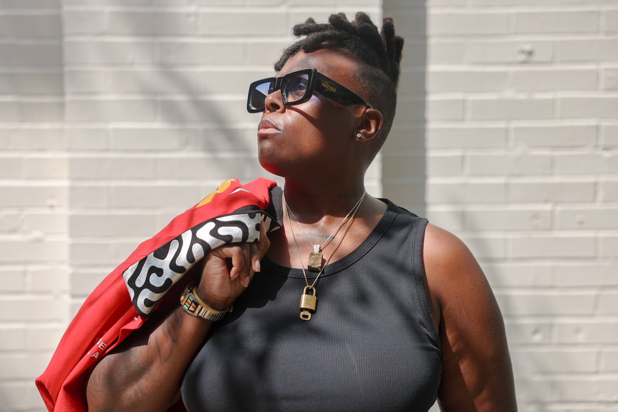 Third & Hayden founder Kei Henderson poses for a portrait outside her Live Nation office in Atlanta on Aug. 28, 2026. (Arvin Temkar/AJC)