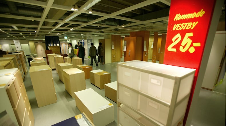 GERMANY - MAY 14: Chests of drawers in an IKEA market. (Photo by Ulrich Baumgarten via Getty Images)