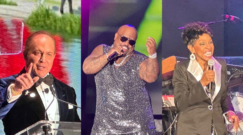 Atlanta-based Gray Television CEO Hilton Howell (left) hosted a major gala to open Assembly Studios in Doraville with musical entertainment that included Atlantan Cee Lo Green and Atlanta native Gladys Knight. PHOTOS by RODNEY HO/rho@ajc.com