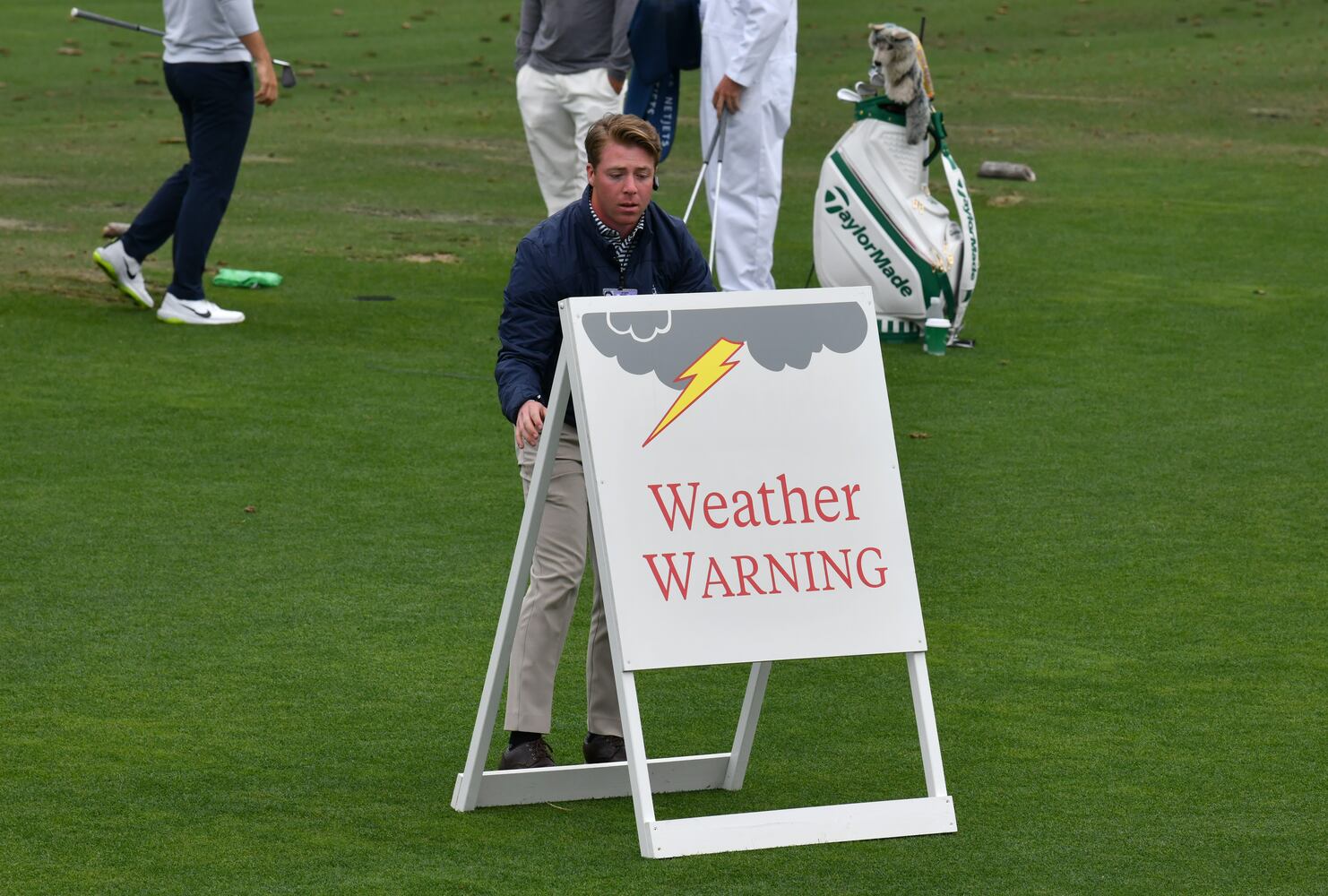 Practice round for the Masters