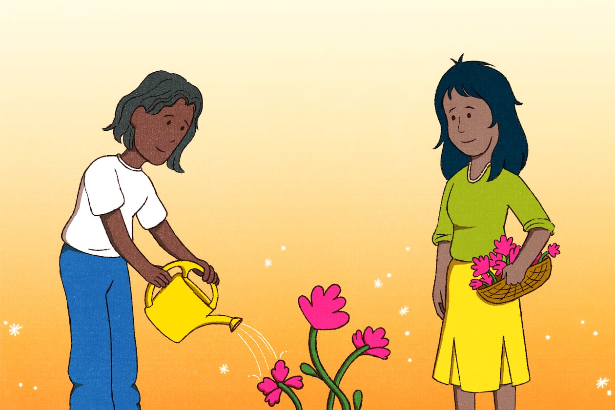 The healthiest friendships are nurtured over time, offering support through life's challenges while helping us grow into our best selves. (Illustration: Suejee Lee for the AJC)