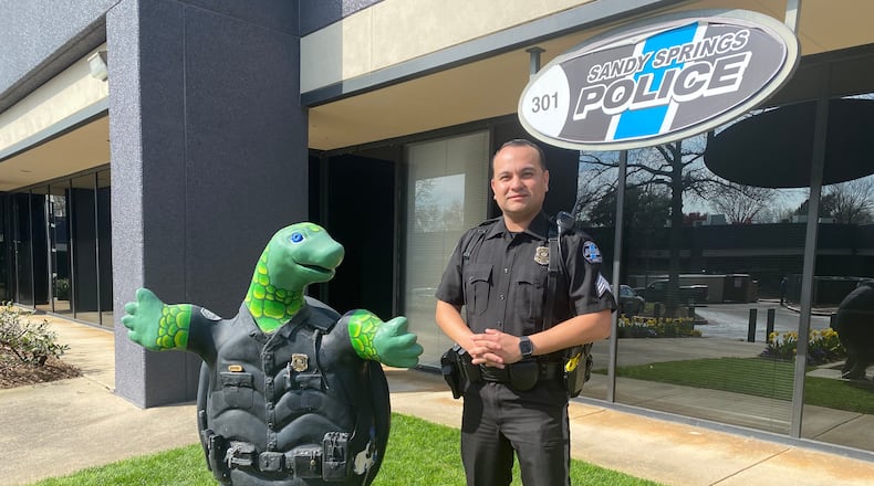 Sgt. Sal Ortega started his new position as a supervisor with the Street Crimes Unit. Credit: Adrianne Murchison