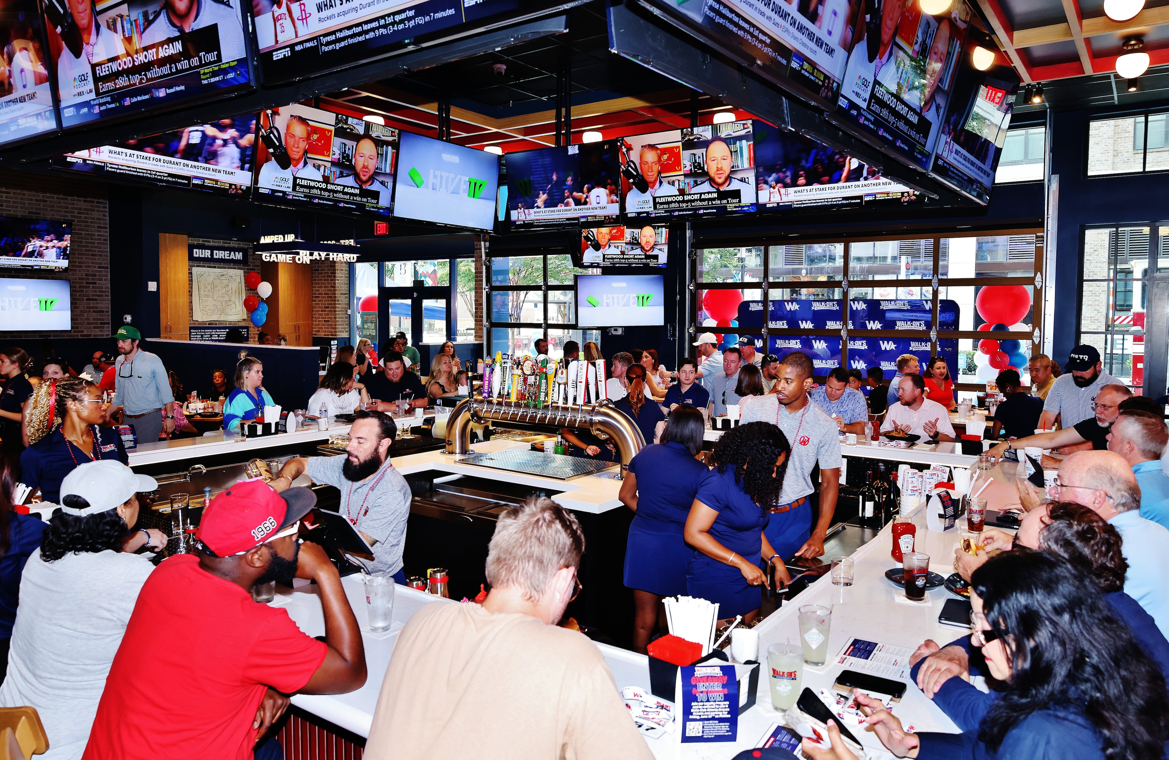 A peek inside Walk-On’s at the Battery on the day of its grand opening, June 23, 2025. (Courtesy of Walk-On's Sports Bistreaux)