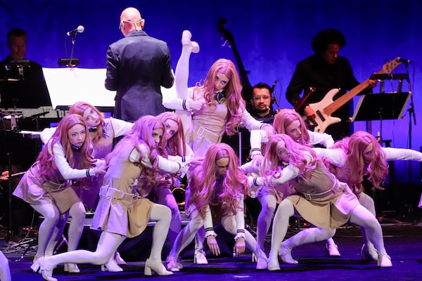 Dancers perform during the Universal Pictures and Focus Features presentation at CinemaCon on Wednesday, April 2, 2025, at Caesars Palace in Las Vegas. (AP Photo/Chris Pizzello)