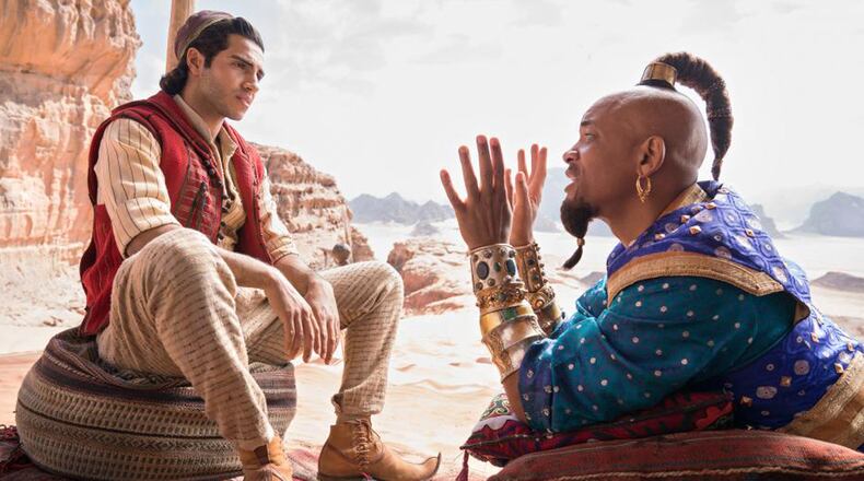 "Aladdin" starring Mena Massoud (left) and Will Smith (right) will hit theaters on May 24.