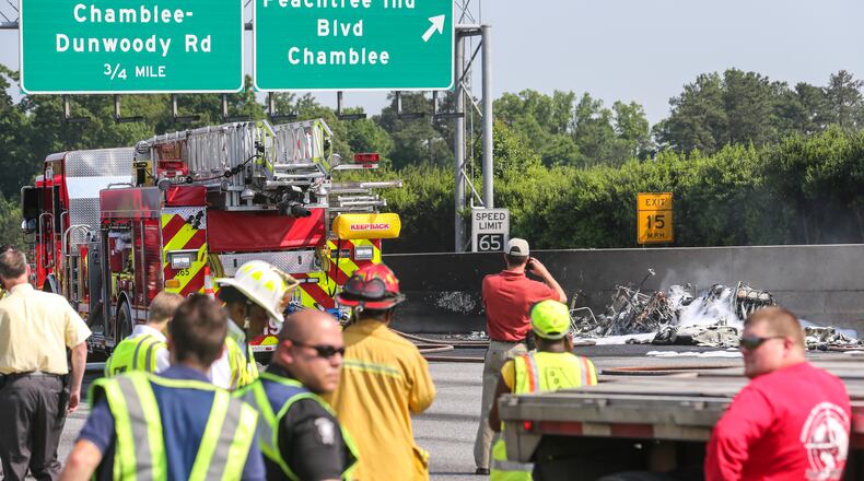 The plane that crashed onto I-285 in DeKalb County earlier this month was moving “extremely slow” before plummeting onto the busy interstate, a witness told investigators with the National Transportation Safety Board.