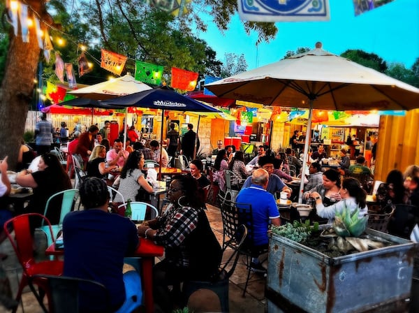 The patio at El Tesoro. (Courtesy of Lee + White)