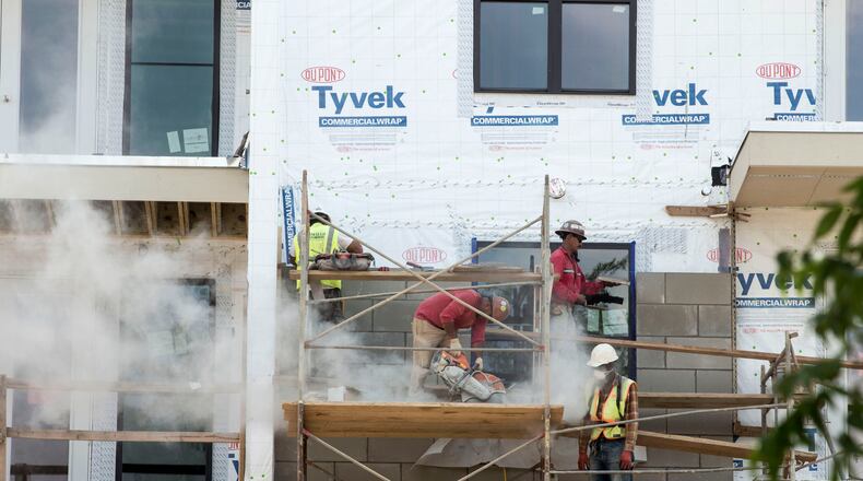 Construction on Johnson Ferry Road in Sandy Springs in 2017. Chad Rhym, Chad.Rhym@ajc.com