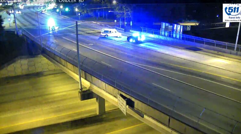 The crash on southbound Candler Road over I-20 temporarily blocked two lanes in DeKalb County.