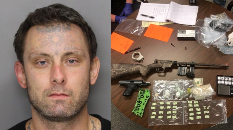 Lynwood Clarence Bonner is accused of trafficking several illegal drugs and items in Marietta last week.