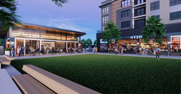 A rendering for Stir, opening with the Medley development in Johns Creek in October 2026. (Courtesy of Toro Development Co.)