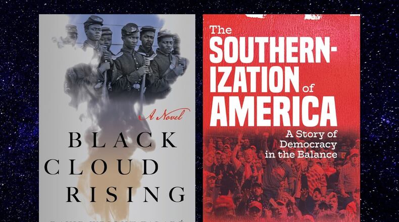 "Black Cloud Rising" by David Wright Falade and "The Southernization of America" by Frey Galliard and Cynthia Tucker
Courtesy of Grove Atlantic / NewSouth Books