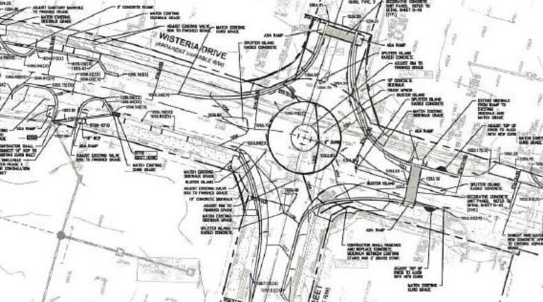 Snellville recently approved a $1.6 million contract for a roundabout at Clower Street at Wisteria Road, right in/right out at North Road/Oak Road, as well as curb and sidewalk improvements on all roads. (Courtesy City of Snellville)