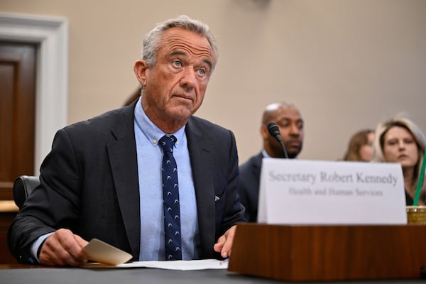 Secretary of Health and Human Services Robert F. Kennedy Jr. appears at budget hearing before a House Appropriations, Subcommittee at the U.S. Capitol on Wednesday, May 14, 2025, in Washington. (AP Photo/John McDonnell)
