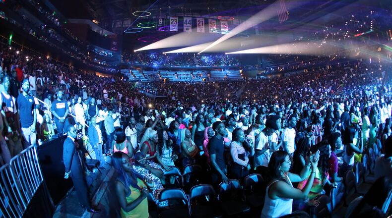 The sold-out crowd at the June 15, 2019 edition of the Hot 107.9 Birthday Bash at State Farm Arena. Migos, Gucci Mane, Lil Baby and Lil Yachty were some of the major acts.
R
Robb Cohen Photography & Video /RobbsPhotos.com
