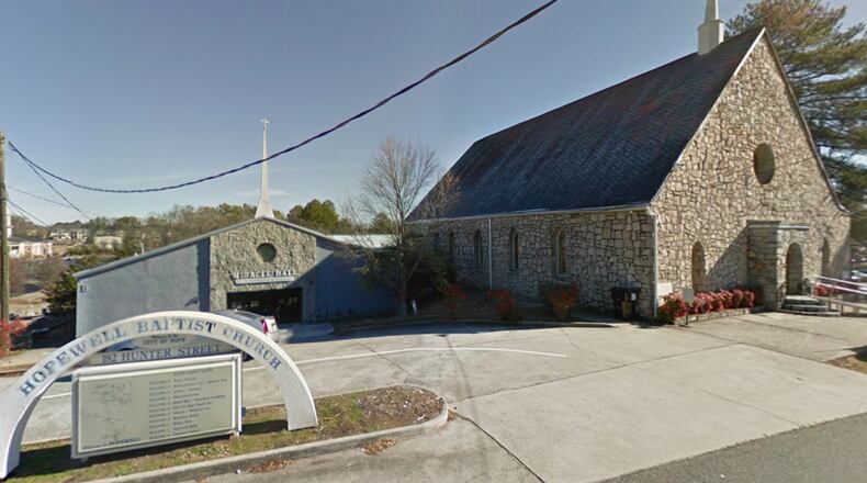 Hopewell Missionary Baptist Church will open its doors this week as a warming center. Google Maps