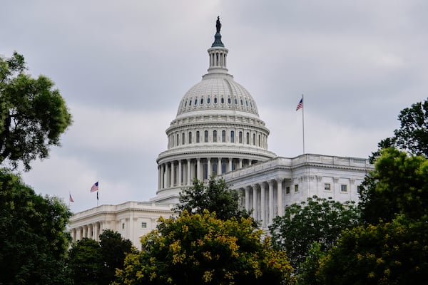 The U.S. Capitol, Wednesday, July 16, 2025, in Washington. (AP Photo/Julia Demaree Nikhinson)
