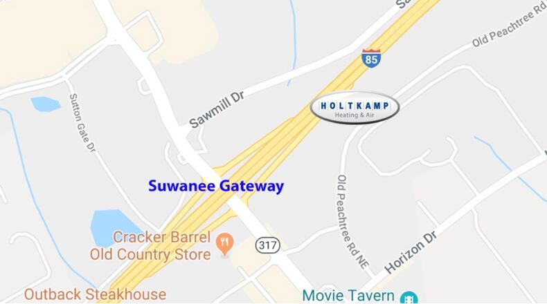 Holtkamp Heating & Air is seeking an artist, or team of artists, to design and install a wall mural at their headquarters building scheduled to be completed in March 2019 at the Suwanee Gateway. Courtesy Holtkamp Heating & Air