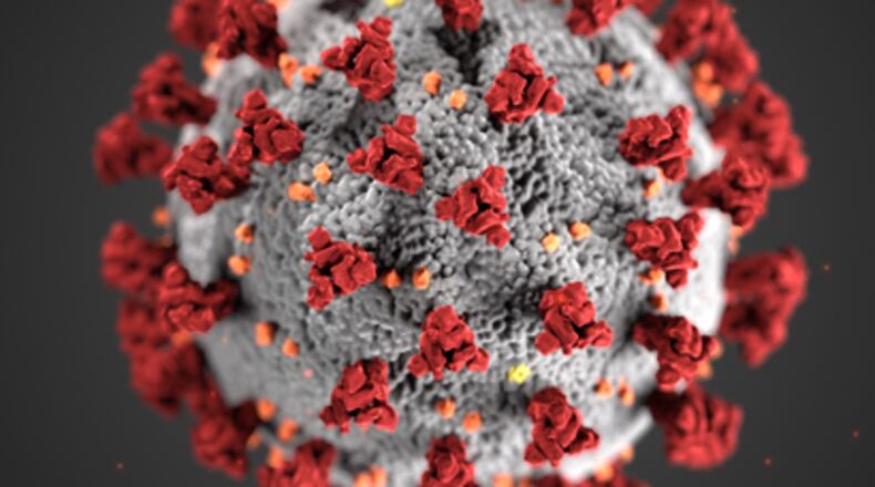 Illustration of coronavirus.