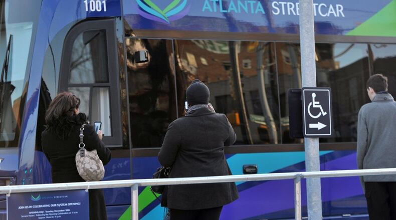The Atlanta Streetcar will operate under a modified schedule for New Year’s Eve and resume its regular schedule on New Year’s Day. AJC file photo