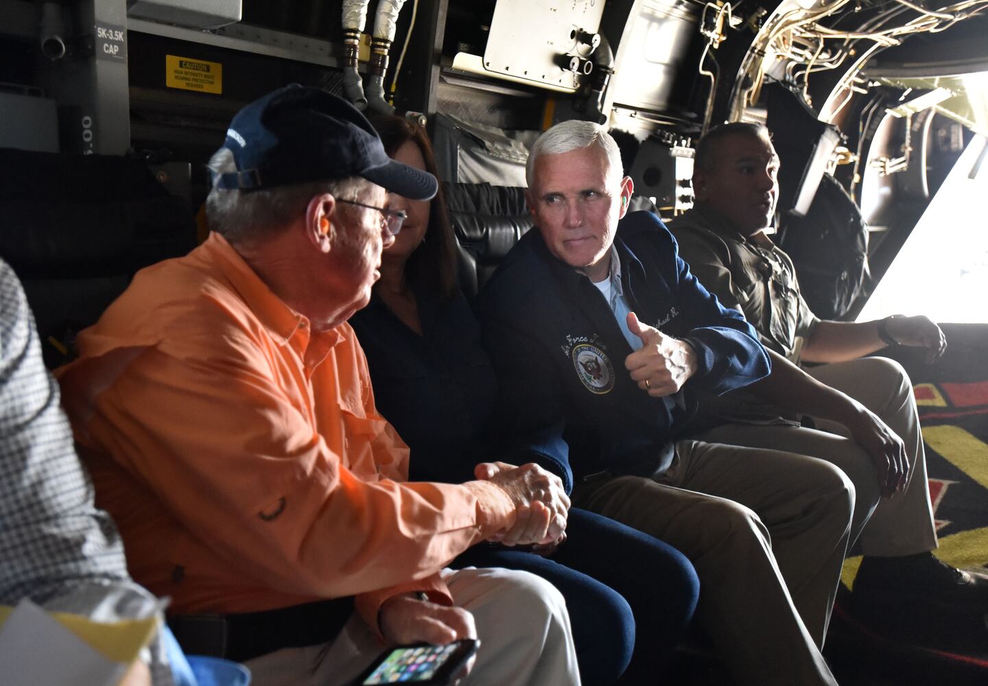 Pence visits storm ravaged Georgia