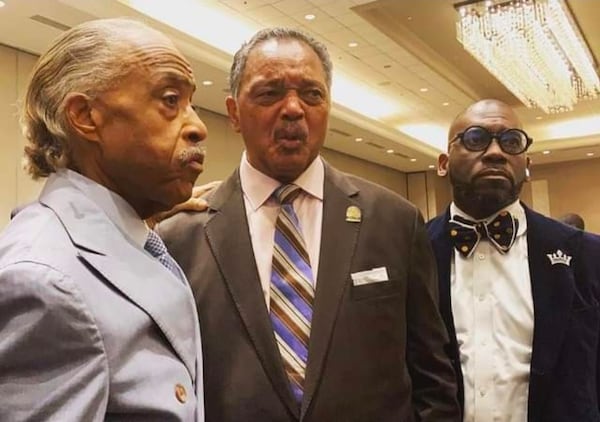 Rev. Al Sharpton, Rev. Jesse Jackson and Rev. Jamal-Harrison Bryant. (Courtesy of Jamal-Harrison Bryant)