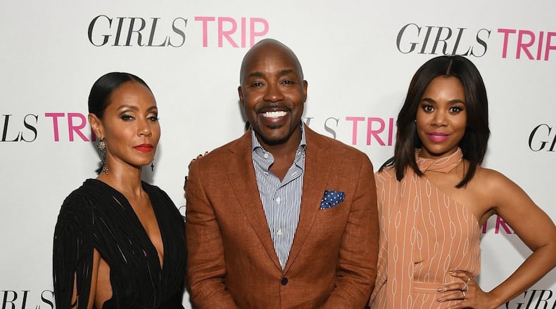 Will Packer with Jada Pinkett Smith, left, and Regina Hall at the Atlanta advance screening of "Girls Trip." Photo: Paras Griffin/Getty Images for Universal Pictures