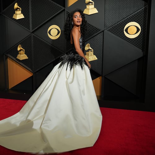Olivia Dean arrives at the 68th annual Grammy Awards on Sunday, Feb. 1, 2026, in Los Angeles. (Photo by Jordan Strauss/Invision/AP)