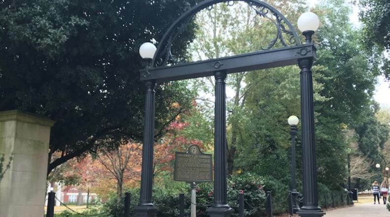 The University of Georgia arch in downtown Athens. (AJC File)