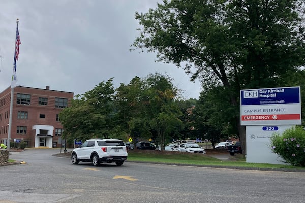 FILE - A car enters the drive at Day Kimball Hospital, July 18, 2022 in Putnam, Conn. (AP Photo/Susan Haigh, File)