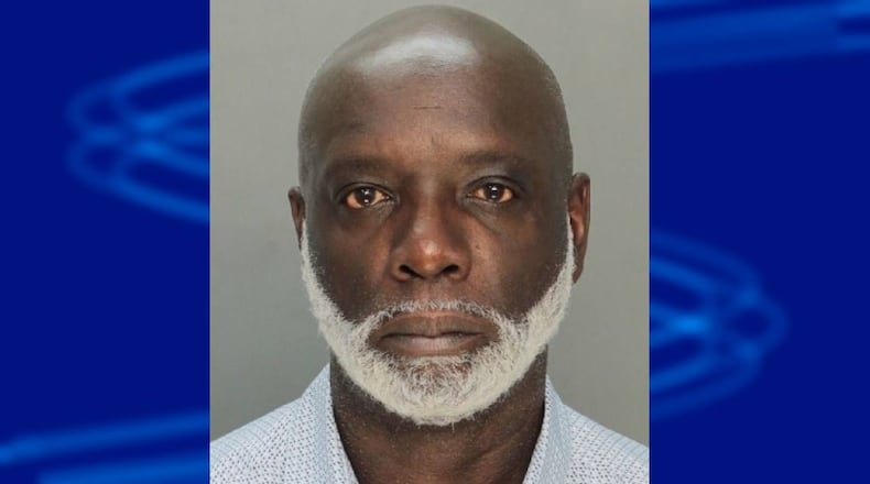 Peter Thomas was arrested at Miami International Airport on Friday.
