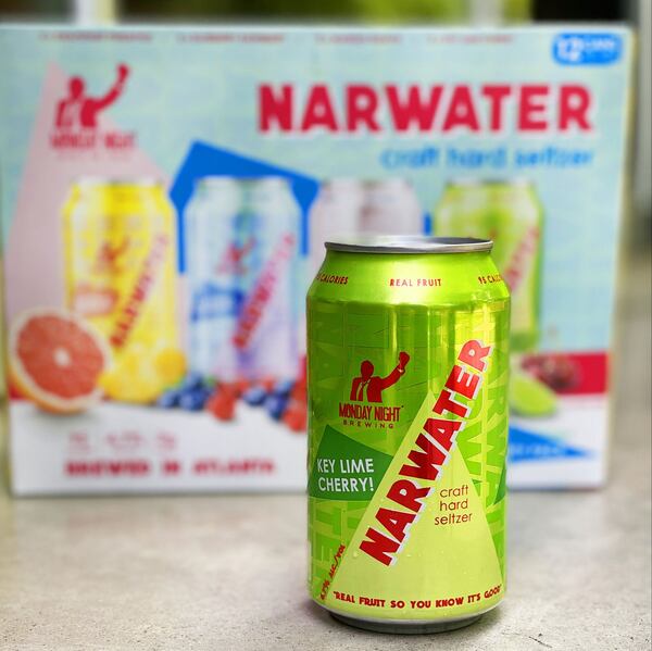 Key lime cherry is one of the flavors of the new Narwater craft hard seltzer line. CONTRIBUTED BY MONDAY NIGHT BREWING