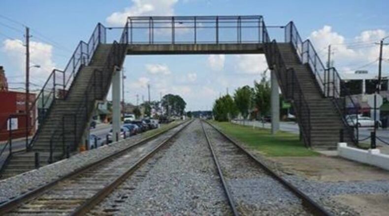 The city of Hapeville is urging everyone to weigh in on the future of the Pedestrian Walkway Bridge. CONTRIBUTED