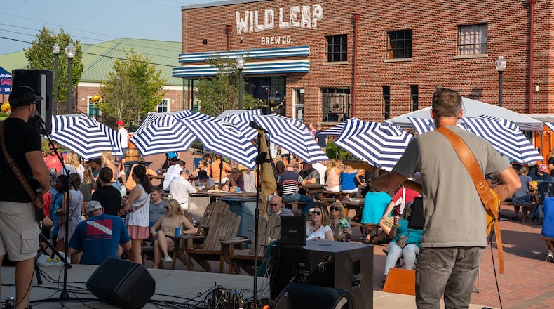 Live music, events and festivals are held in Wild Leap’s expansive outdoor area. Courtesy of Visit LaGrange