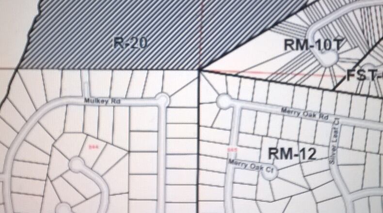 A 93-home subdivision on the south side of Hurt Road east of Tramore Park and the East-West Connector has received approval by the Cobb commissioners. Courtesy of Cobb County