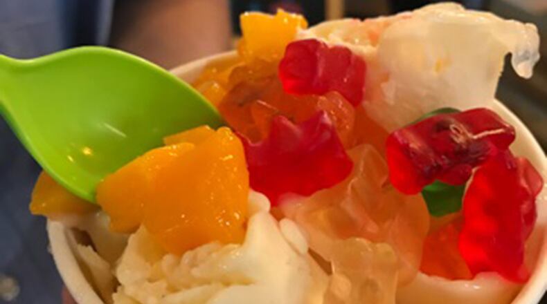 Rolled ice cream at Mist