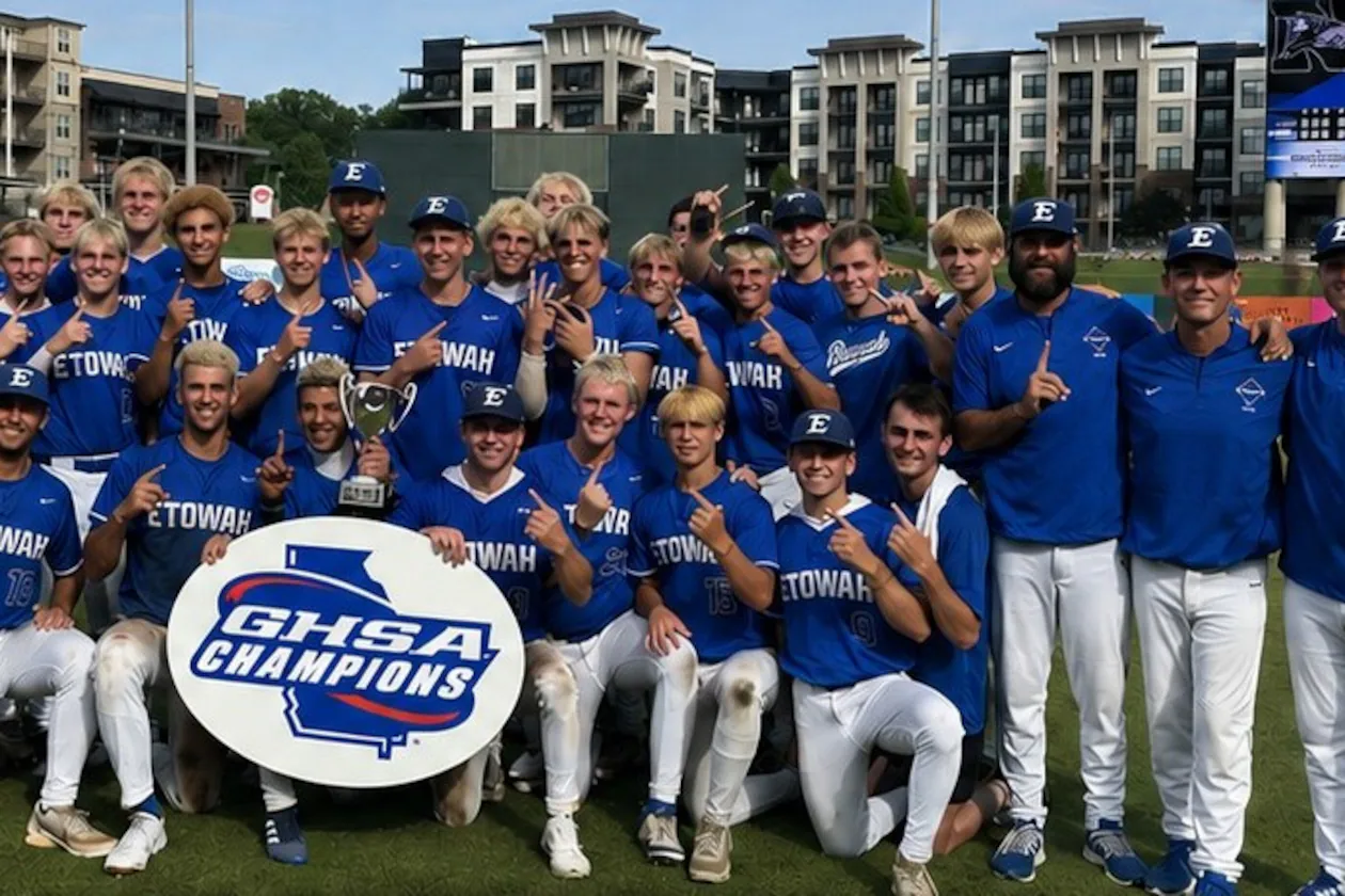 Etowah won the 2026 Class 6A baseball championship Wednesday, May 27, 2026, at Gwinnett Field in Lawrenceville, Ga. (Courtesy of GHSA)