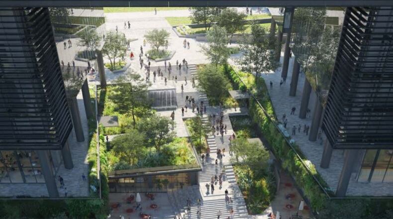 A rendering of the proposed New City Properties development along the Atlanta Beltline. SPECIAL TO THE AJC