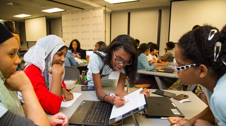 Band of Coders| Girls Academy is Atlanta’s all girls coding program. CONTRIBUTED