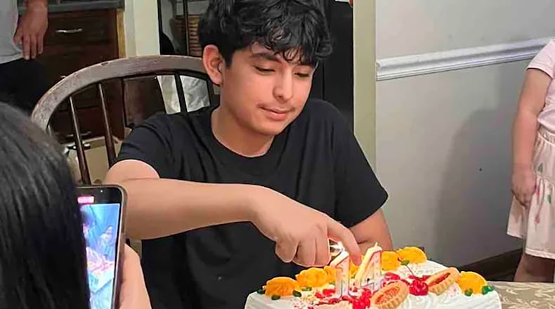 Christian Angulo, 14, was one of four people killed in a shooting at Apalachee High School on Wednesday. GoFundMe photo