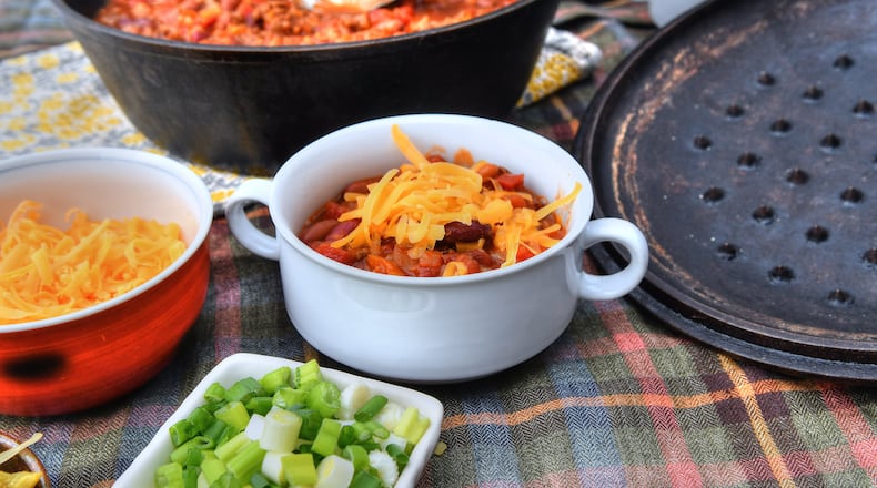 A great way to use leftover bloody mary mix is to make a pot of chili. As a rule of thumb: For every 1 pound of ground meat, add one 14 1/2-ounce can of diced tomatoes and two cups of bloody mary mix. This recipe for Bloody Mary Chili is a loose adaptation of Ohio Farmhouse Sausage Chili, from "The Joy of Cooking." Styling by Wendell Brock / Chris Hunt for the AJC