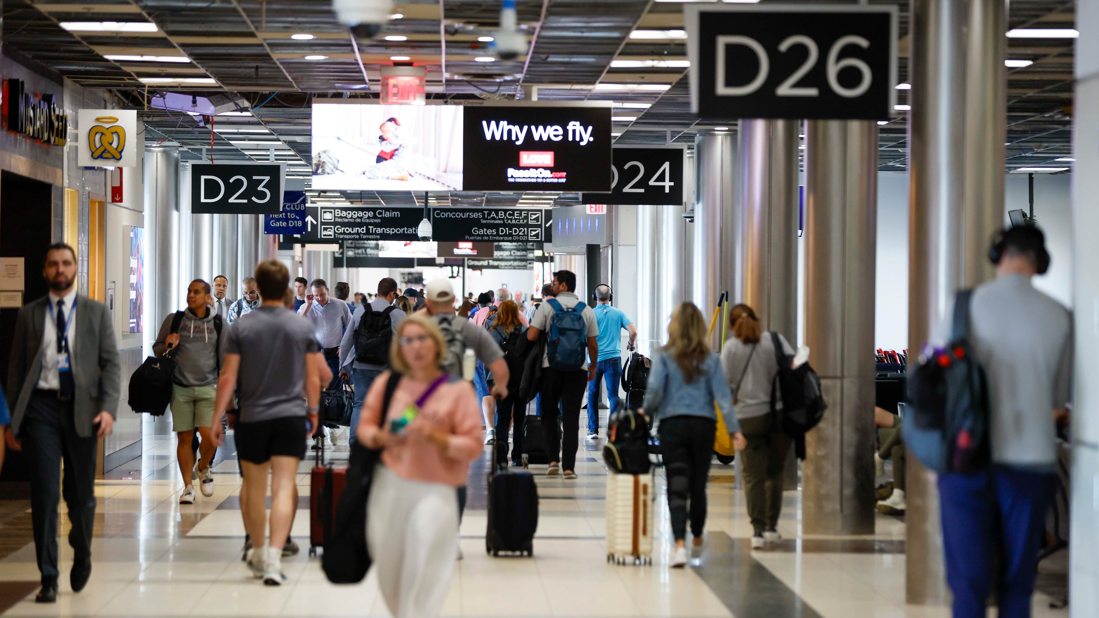 Phase 2 of the Concourse D expansion at Hartsfield-Jackson Atlanta International Airport was completed in September. (Miguel Martinez/AJC)