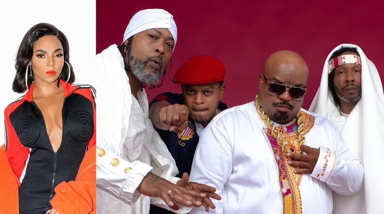 Peach Drop 2021 will feature acts Ashanti (left) and Goodie Mob. PUBLICITY PHOTOS